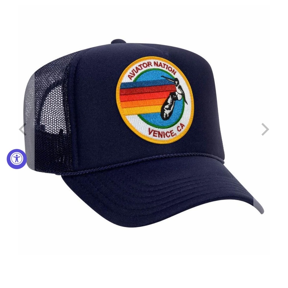 Aviator Nation Trucker Hat - VENICE - Navy Blue